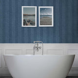 TG60217 knit chevron textured vinyl wallpaper bathroom from DuPont Tedlar
