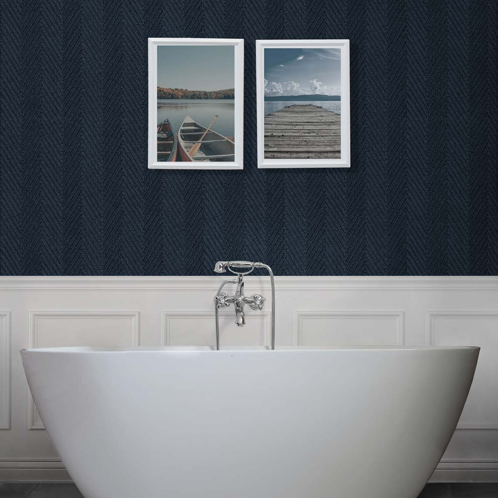 
                  
                    TG60218 knit chevron textured vinyl wallpaper bathroom from DuPont Tedlar
                  
                