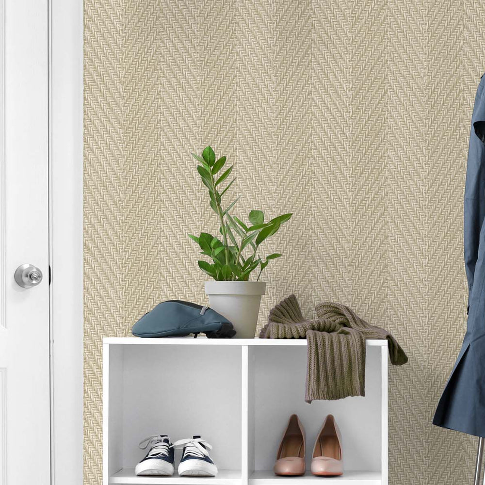 
                  
                    TG60219 knit chevron textured vinyl wallpaper entryway from DuPont Tedlar
                  
                