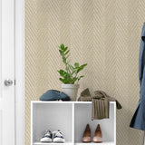 TG60219 knit chevron textured vinyl wallpaper entryway from DuPont Tedlar