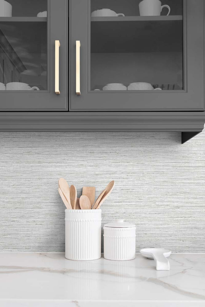 
                  
                    TG60315 faux sisal textured vinyl wallpaper kitchen from the Tedlar Textures collection by DuPont
                  
                
