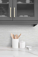 TG60315 faux sisal textured vinyl wallpaper kitchen from the Tedlar Textures collection by DuPont