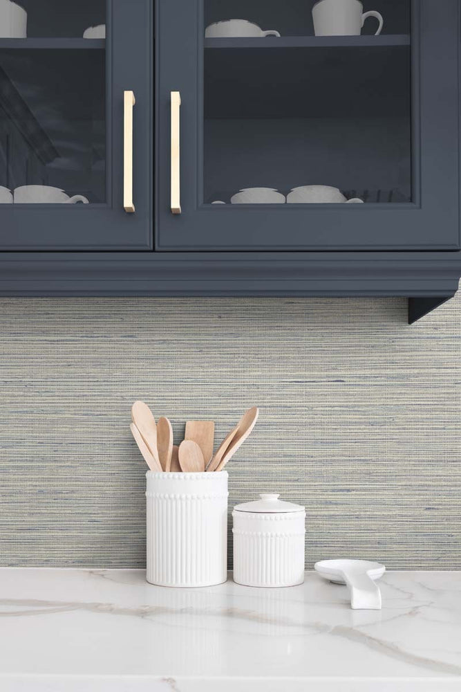 
                  
                    TG60332 faux sisal textured vinyl wallpaper kitchen from the Tedlar Textures collection by DuPont
                  
                