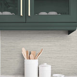 TG60334 faux sisal textured vinyl wallpaper kitchen from the Tedlar Textures collection by DuPont