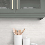 TG60348 faux sisal textured vinyl wallpaper kitchen from the Tedlar Textures collection by DuPont
