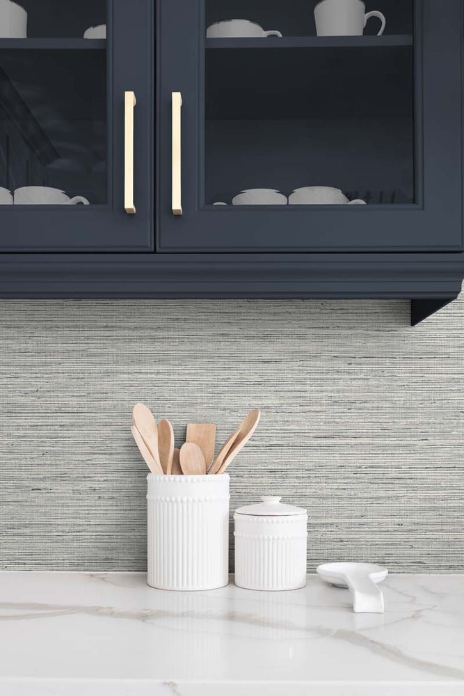 
                  
                    TG60352 faux sisal textured vinyl wallpaper kitchen from the Tedlar Textures collection by DuPont
                  
                