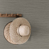 TG60430 faux jute textured vinyl wallpaper decor from the Tedlar Textures collection by DuPont
