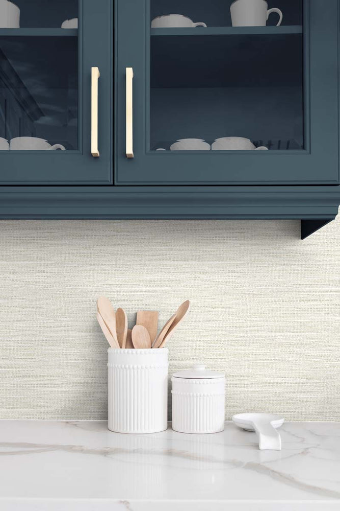 
                  
                    TG60432 faux jute textured vinyl wallpaper kitchen from the Tedlar Textures collection by DuPont
                  
                