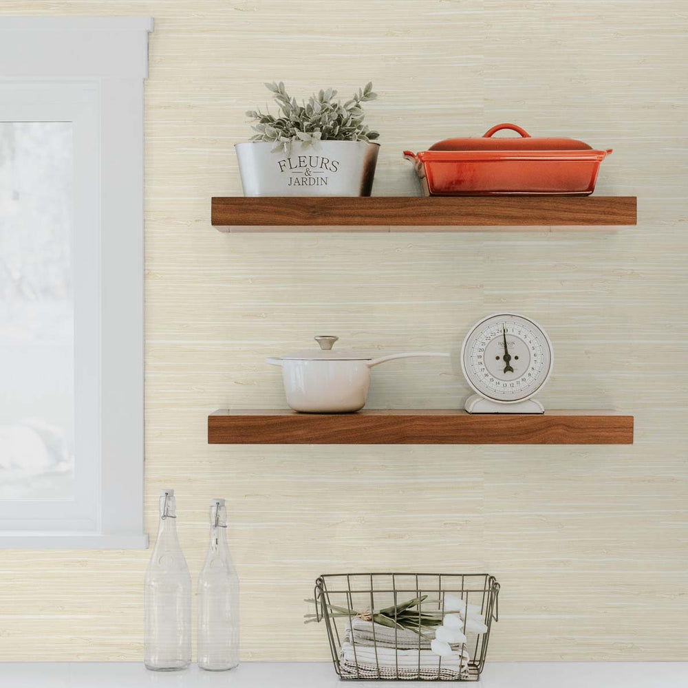 
                  
                    TG60526 faux grasscloth textured vinyl wallpaper kitchen from the Tedlar Textures collection by DuPont
                  
                