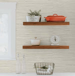 TG60528 faux grasscloth textured vinyl wallpaper kitchen from the Tedlar Textures collection by DuPont