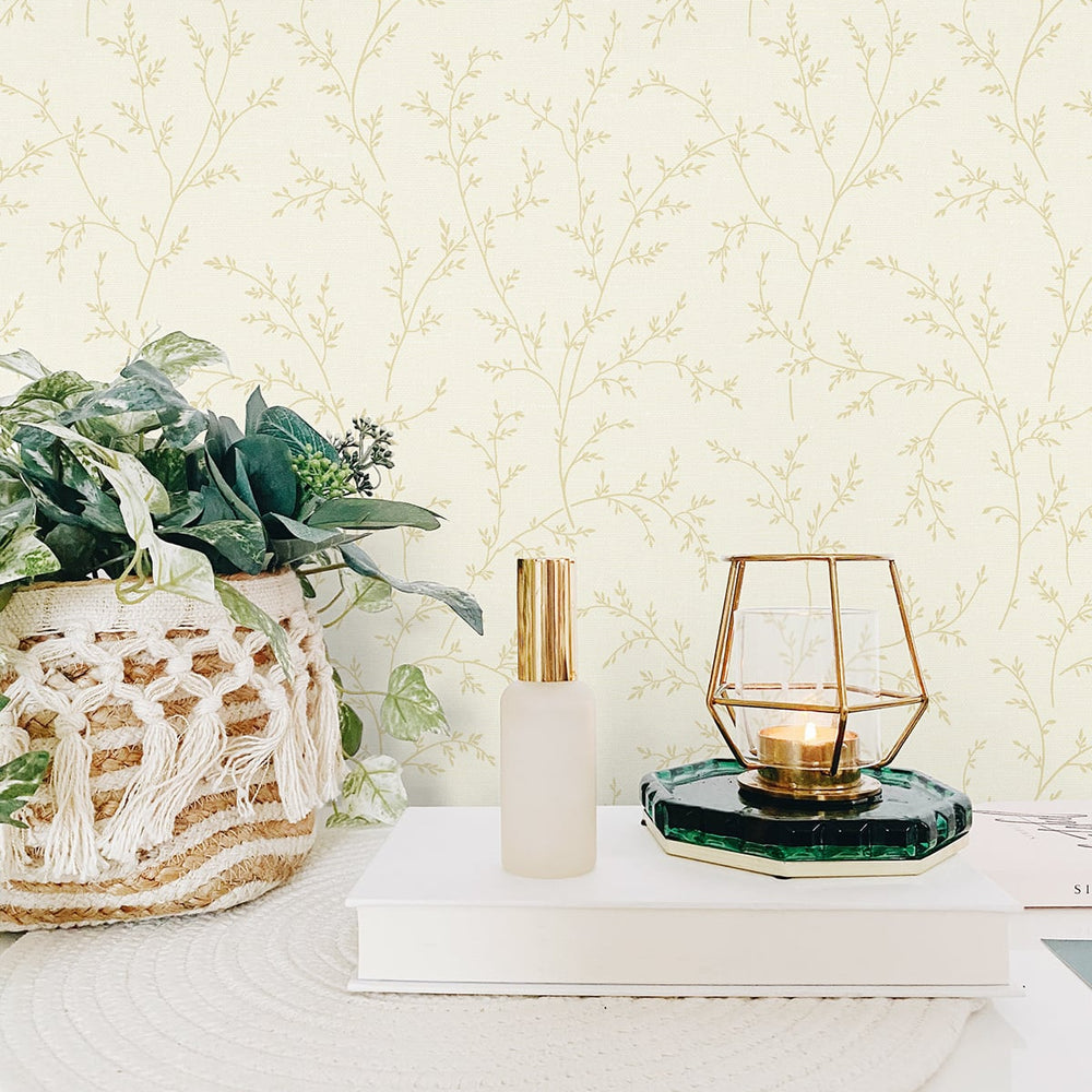 SD00516LT Burleigh delicate branches botanical wallpaper office from Say Decor