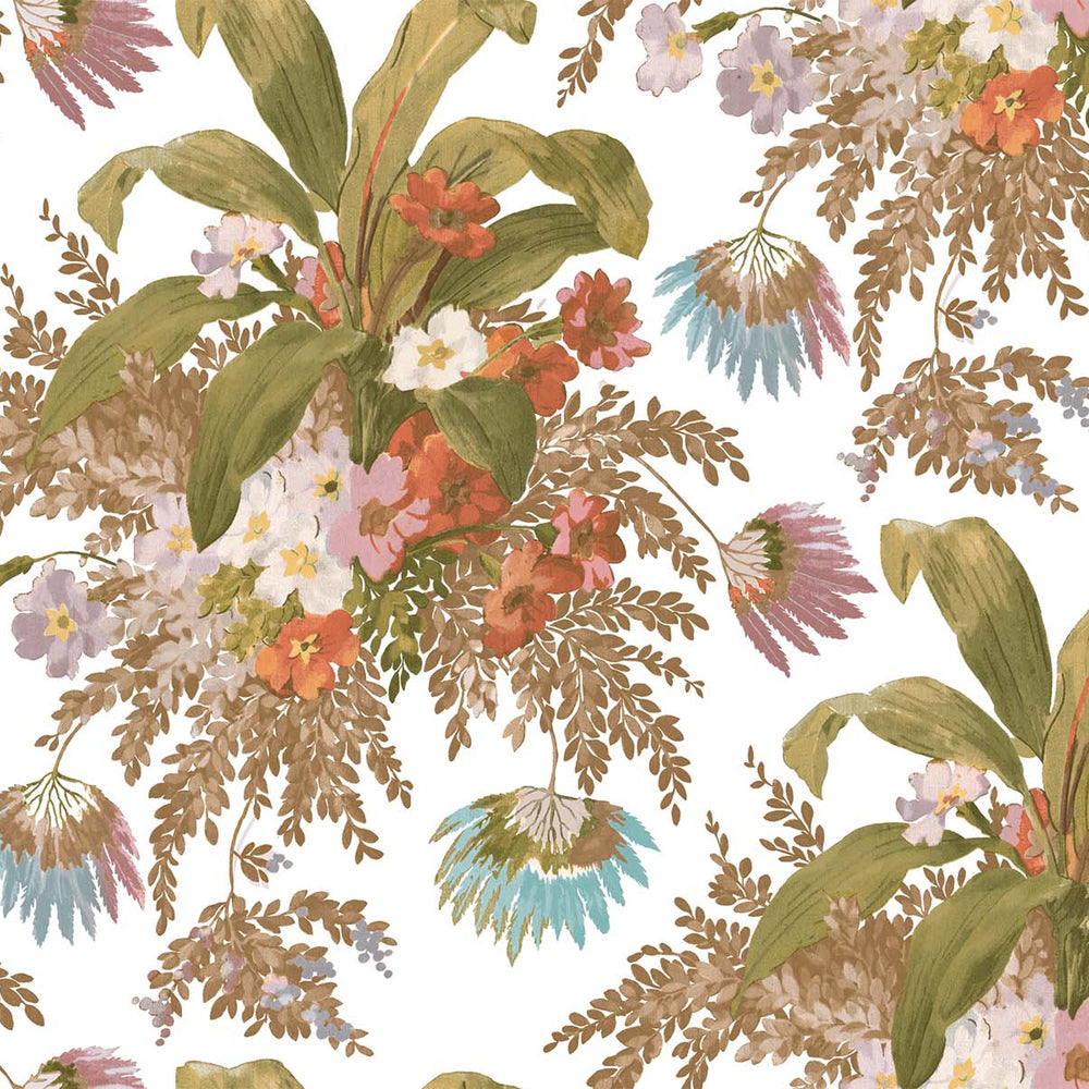 SD40012RT Barbados tropical bouquet wallpaper from Say Decor