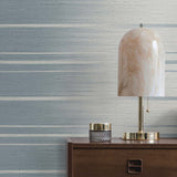Textured vinyl wallpaper decor TS80602 Horizon ombre stripe from the Even More Textures collection by Seabrook Designs