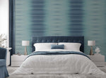 Textured vinyl wallpaper bedroom TS80612 Horizon ombre stripe from the Even More Textures collection by Seabrook Designs