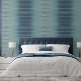 Textured vinyl wallpaper bedroom TS80612 Horizon ombre stripe from the Even More Textures collection by Seabrook Designs