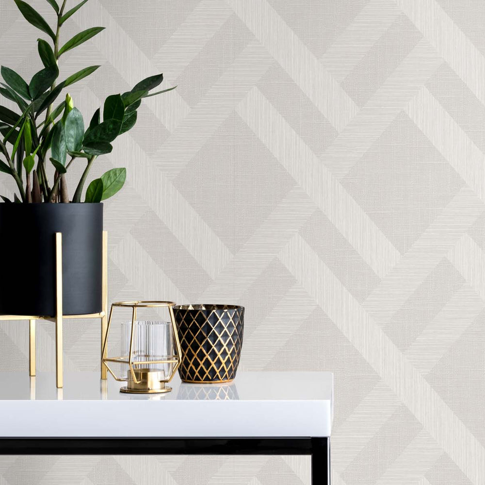 
                  
                    Textured vinyl wallpaper decor TS80805 geometric from the Even More Textures collection by Seabrook Designs
                  
                