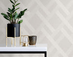 Textured vinyl wallpaper decor TS80805 geometric from the Even More Textures collection by Seabrook Designs