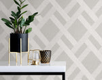 Textured vinyl wallpaper decor TS80808 geometric from the Even More Textures collection by Seabrook Designs