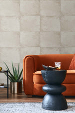Textured vinyl wallpaper living room TS81505 faux from the Even More Textures collection by Seabrook Designs