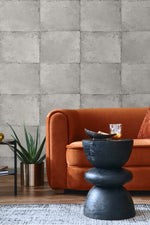 Textured vinyl wallpaper living room TS81508 faux from the Even More Textures collection by Seabrook Designs
