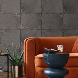Textured vinyl wallpaper living room TS81510 faux from the Even More Textures collection by Seabrook Designs