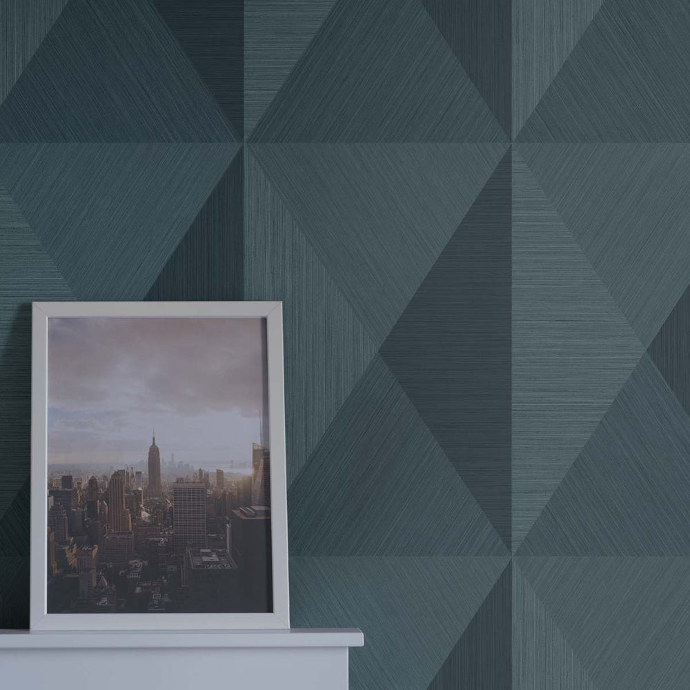 
                  
                    Geometric wallpaper decor TS81602 embossed vinyl from the Even More Textures collection by Seabrook Designs
                  
                