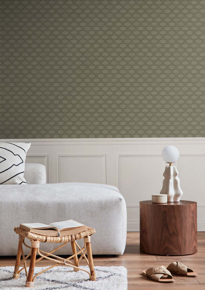 TS81815 textured vinyl wallpaper living room from the Even More Textures collection by Seabrook Designs