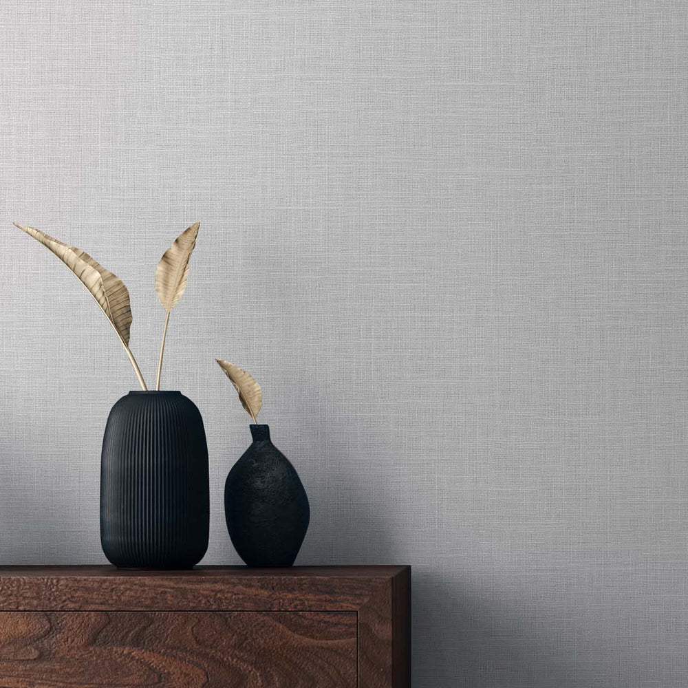 
                  
                    TS81900 faux linen vinyl wallpaper decor from the Even More Textures collection by Seabrook Designs
                  
                
