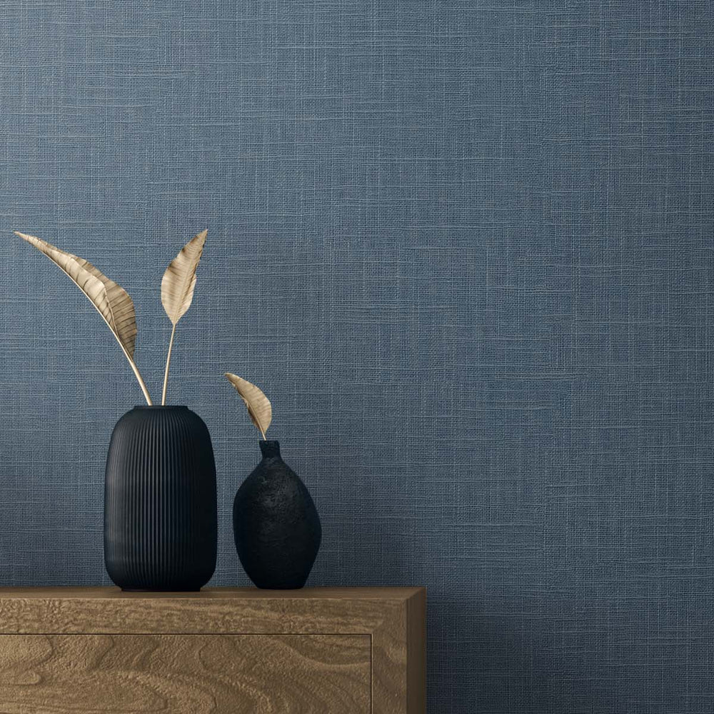 
                  
                    TS81902 faux linen vinyl wallpaper decor from the Even More Textures collection by Seabrook Designs
                  
                