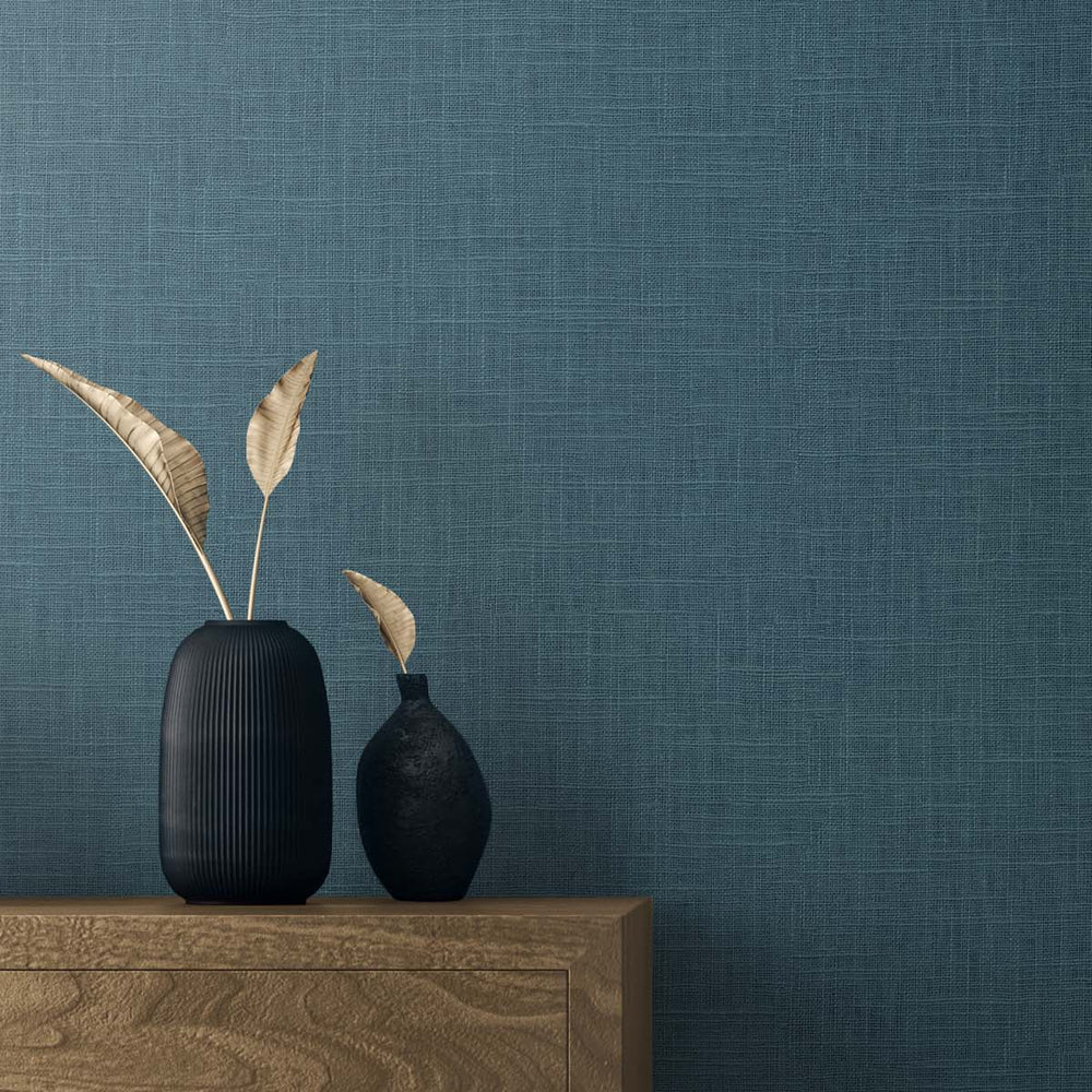 
                  
                    TS81904 faux linen vinyl wallpaper decor from the Even More Textures collection by Seabrook Designs
                  
                