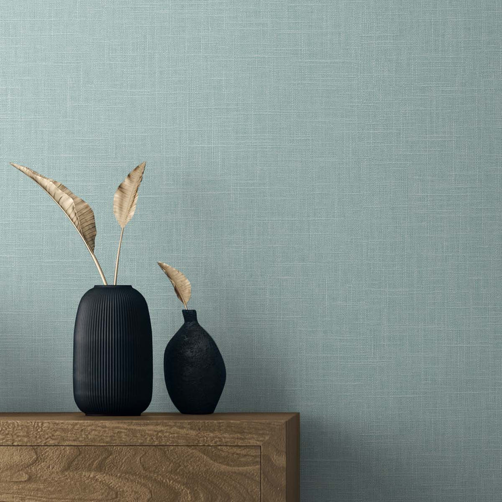 
                  
                    TS81914 faux linen vinyl wallpaper decor from the Even More Textures collection by Seabrook Designs
                  
                