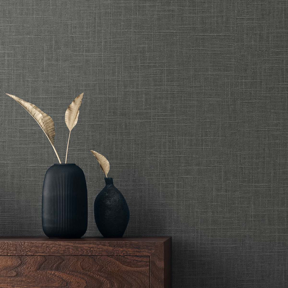 
                  
                    TS81918 faux linen vinyl wallpaper decor from the Even More Textures collection by Seabrook Designs
                  
                