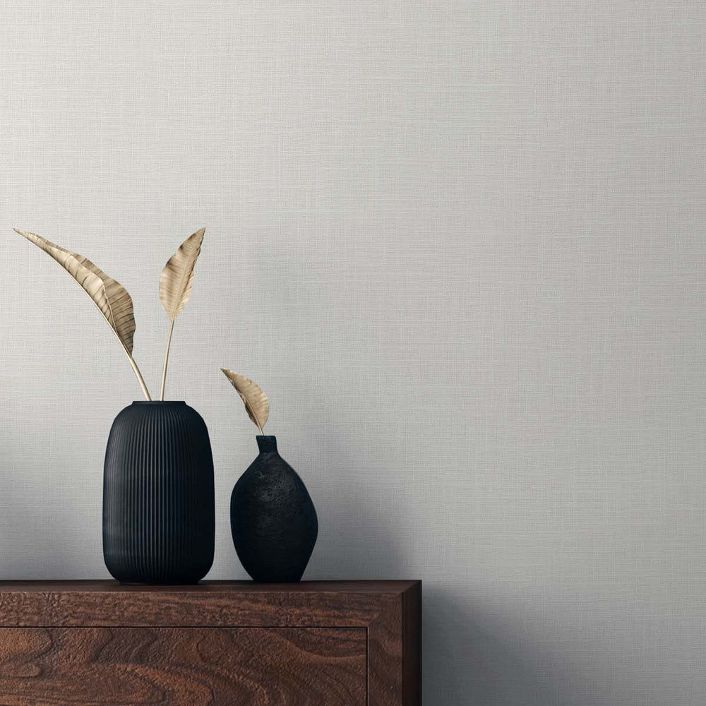 
                  
                    TS81923 faux linen vinyl wallpaper decor from the Even More Textures collection by Seabrook Designs
                  
                