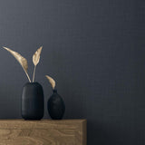 TS81932 faux linen vinyl wallpaper decor from the Even More Textures collection by Seabrook Designs