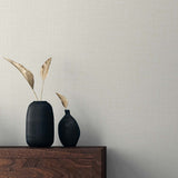 TS81935 faux linen vinyl wallpaper decor from the Even More Textures collection by Seabrook Designs