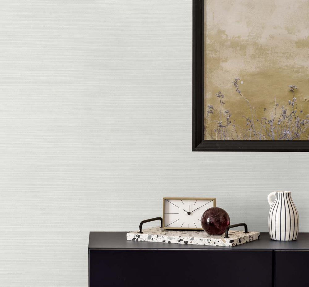 TS82000 faux sisal vinyl wallpaper decor from the Even More Textures collection by Seabrook Designs