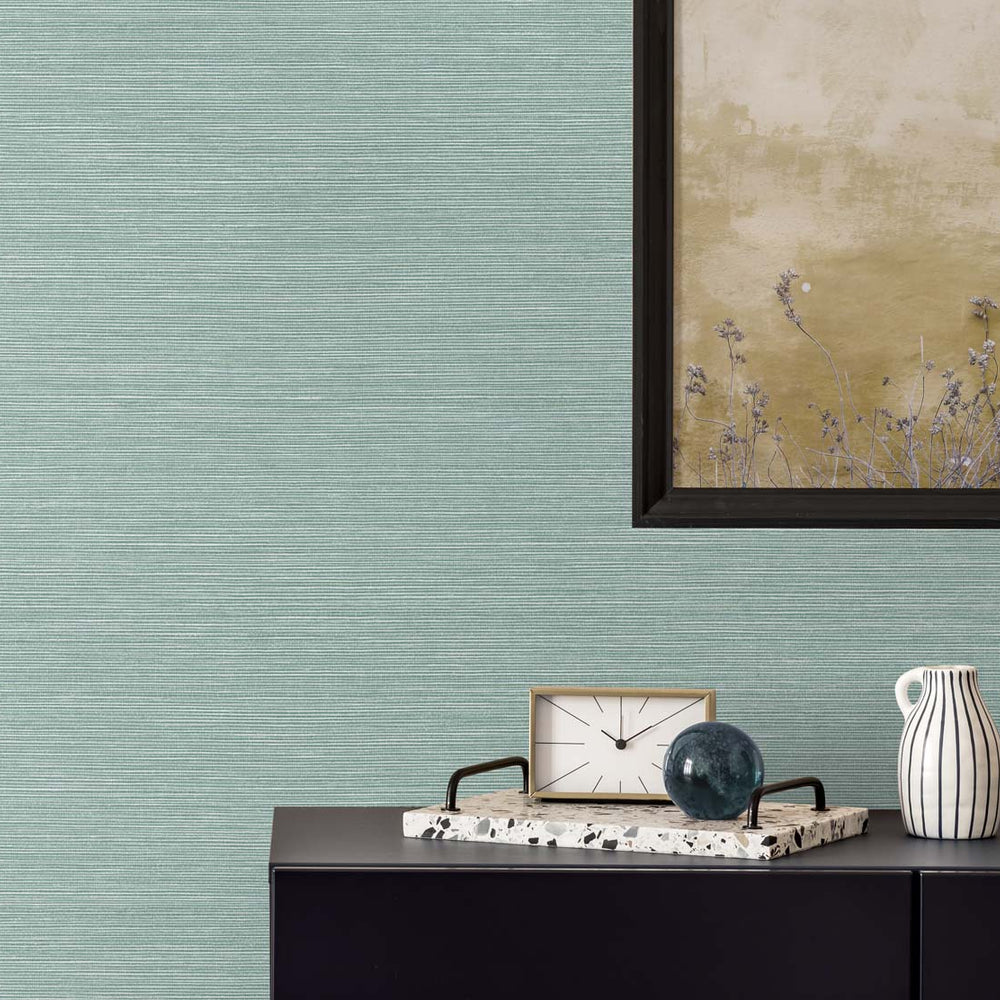 
                  
                    TS82006 faux sisal vinyl wallpaper decor  from the Even More Textures collection by Seabrook Designs
                  
                