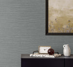 TS82010 faux sisal vinyl wallpaper decor from the Even More Textures collection by Seabrook Designs