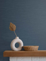 TS82012 faux sisal vinyl wallpaper decor from the Even More Textures collection by Seabrook Designs
