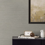 TS82028 faux sisal vinyl wallpaper decor from the Even More Textures collection by Seabrook Designs
