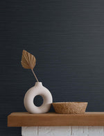 TS82032 faux sisal vinyl wallpaper decor from the Even More Textures collection by Seabrook Designs
