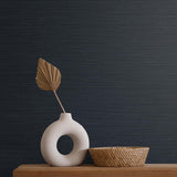 TS82032 faux sisal vinyl wallpaper decor from the Even More Textures collection by Seabrook Designs