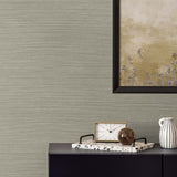 TS82035 faux sisal vinyl wallpaper decor from the Even More Textures collection by Seabrook Designs