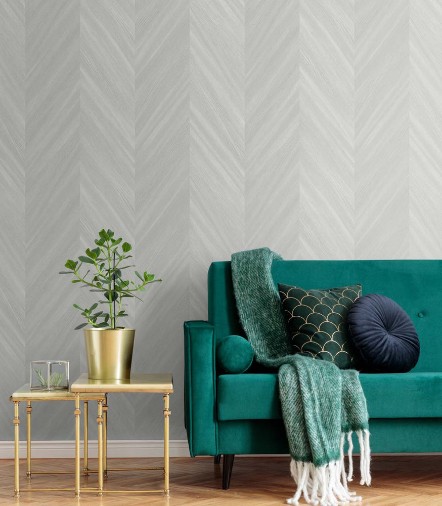 Textured vinyl wallpaper living room TS82100 embossed faux wood from the Even More Textures collection by Seabrook Designs