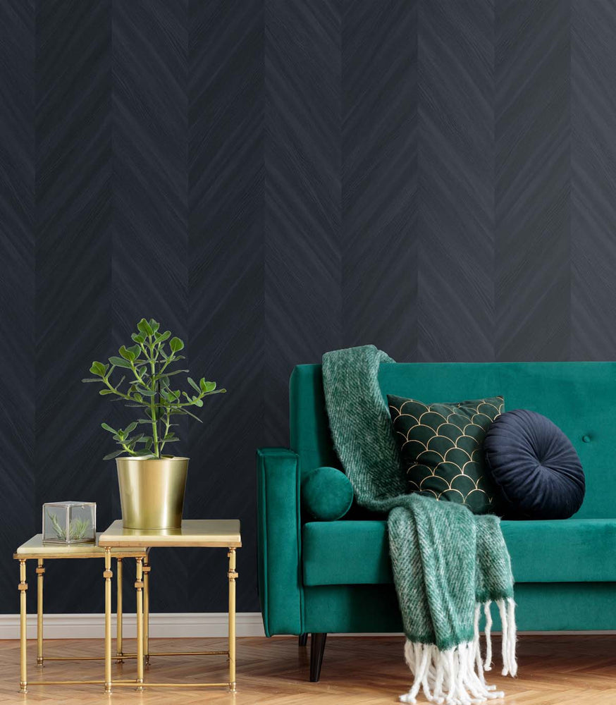 Textured vinyl wallpaper living room TS82102 embossed faux wood from the Even More Textures collection by Seabrook Designs
