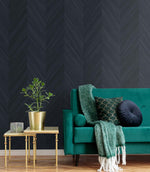 Textured vinyl wallpaper living room TS82102 embossed faux wood from the Even More Textures collection by Seabrook Designs