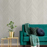 Textured vinyl wallpaper living room TS82103 embossed faux wood from the Even More Textures collection by Seabrook Designs