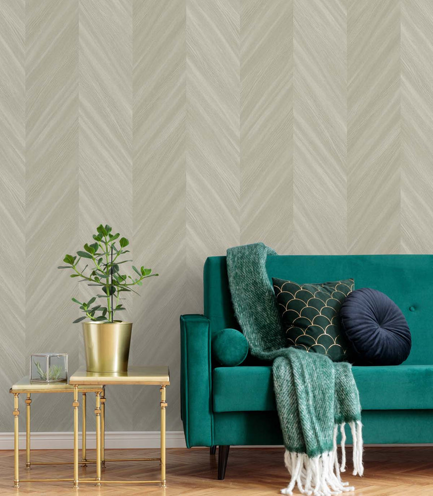 Textured vinyl wallpaper living room TS82106 embossed faux wood from the Even More Textures collection by Seabrook Designs