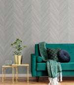 Textured vinyl wallpaper living room TS82108 embossed faux wood from the Even More Textures collection by Seabrook Designs