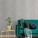 Textured vinyl wallpaper living room TS82108 embossed faux wood from the Even More Textures collection by Seabrook Designs